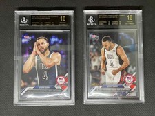 Stephen Curry 2024 Topps Now Olympic Lot 2 BGS 10 Black Label USA Basketball 