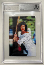 SUSAN SARANDON SIGNED AUTO BULL DURHAM PHOTO BASEBALL Beckett Authenticated Slab SUSAN SARANDON SIGNED AUTO BULL DURHAM PHOTO BASEBALL Beckett Authenticated Slab