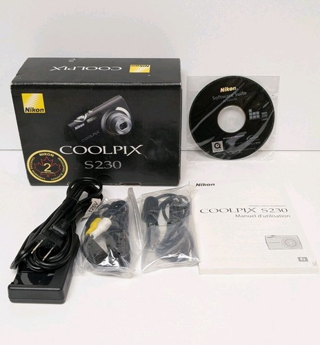 Nikon COOLPIX s230 Box, Charger, Manual *No Camera*