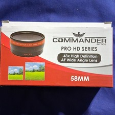Commander Optics Pro HD Series 0.43x Wide Angle Lens 58mm High Definition AF