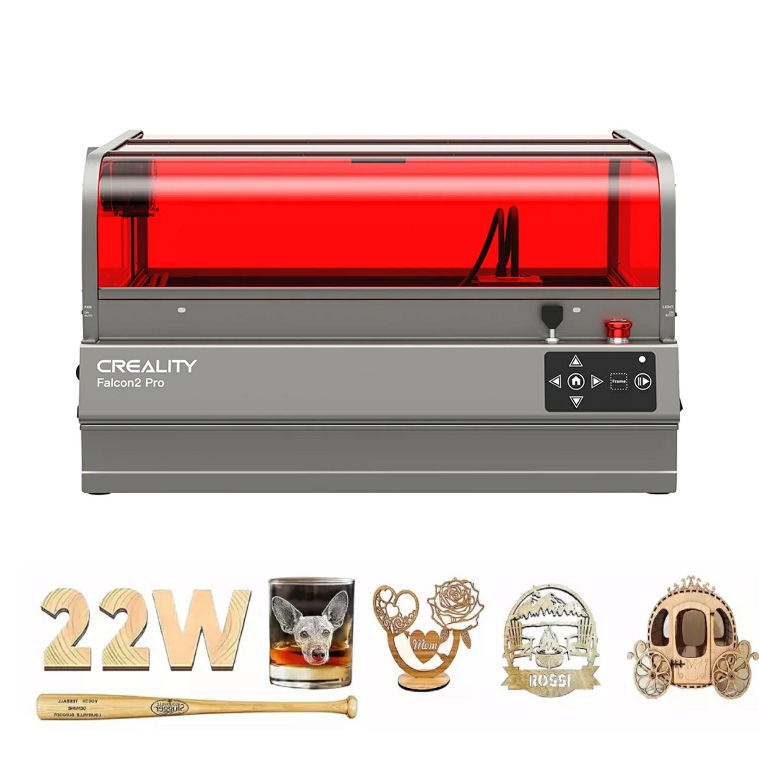 Open Box Creality Falcon2 Pro 22W Laser Engraver, 120W Laser Cutter 25000mm/min