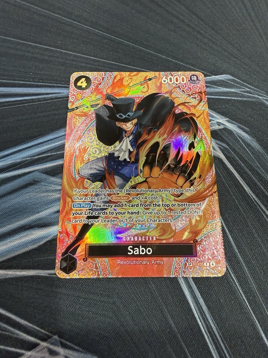One Piece Sabo Promo Holo Character Card OP-15 | eBay