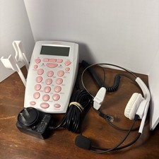 AGPTEK Call Center Dialpad Headset Telephone HA0021. Used/ Pre-owned 