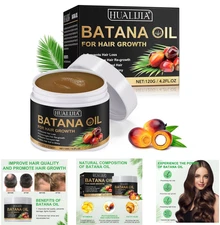 Raw Batana Oil for Hair Growth and Repair, 100% Pure Dr. Sebi Unrefined Batana O