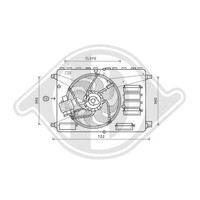 LüFter MotorküHlung Diederichs DCL1125 Diederichs Climate FüR Ford