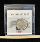 1940  Coin Mart Graded Canadian, ¢25 Cent, **EF-45**