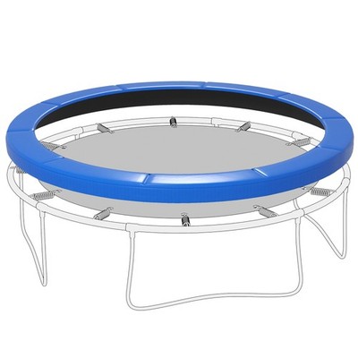 Soozier Waterproof 12FT Trampoline Pad Spring Cover, Blue