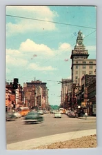Youngstown OH-Ohio, Street View Downtown, Vintage Postcard