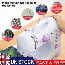 Electric Sewing Machine Portable Mini 12 Stitches Pedal Household for Beginner