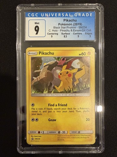 Pikachu graded CGC 9 for sale on eBay