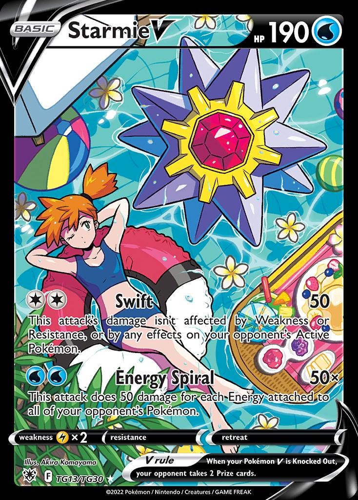 Pokemon Starmie V (TG13/30) Astral Radiance Trainer Gallery LP HOLO