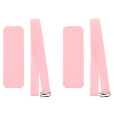 Phone Grip Strap Silicone Elastic Cord with Handle Pink 2Pcs