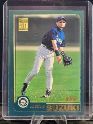 Ichiro Suzuki Seattle Mariners Topps Baseball 2001 Rookie Card