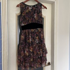 Dolce and Gabbana dress lace multicolor silk