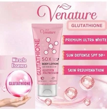 Venature Glutathione 50X Tone Up Body Lotion,  SPF 50+ PA ++++ (Anti-Aging)