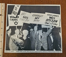 Charlie Finley and Wife Oakland Airport October 26 from 1967 The Sporting News