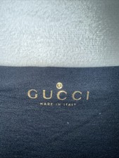 💯 Authentic GUCCI HALTER NECK SLEEVELESS Tops Gucci Gold Logo Made Italy Size M