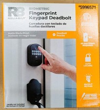 RELIABILT Matte Black Keypad Electronic Deadbolt Lock-BRAND NEW