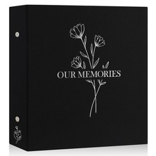 Photo Album 4x6 600 Pockets, Large Capacity Linen OUR MEMORIES Hardcover Larg...