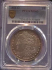 1884-O Morgan Silver $1 Dollar PCGS Gold Shield MS 63 Graded 01/2026