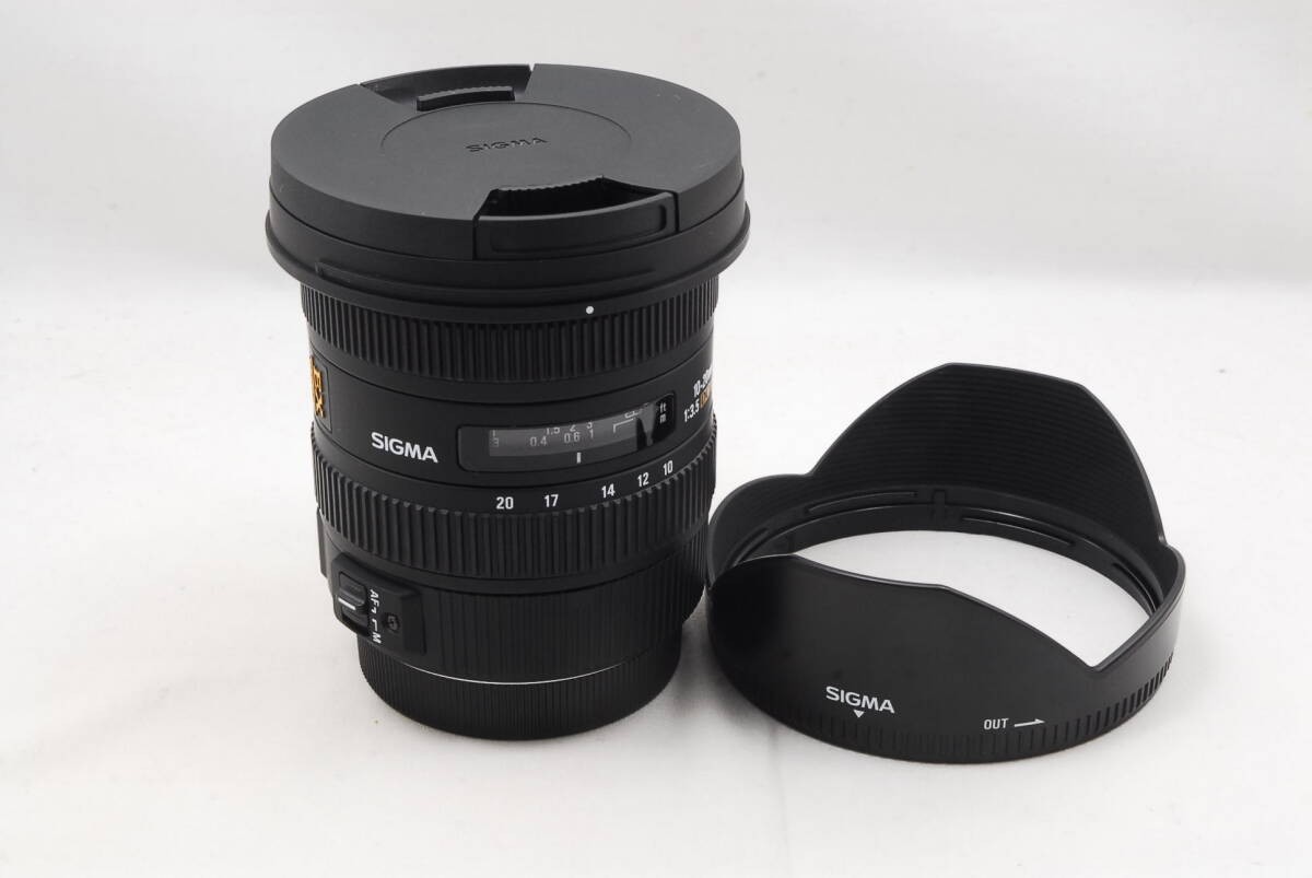 【レンズ】SIGMA 10-20mm F3.5 EX DC forCANON Sigma 10-20mm F3.5 EX DC HSM for Canon, Wide-Angle Lens, with Box