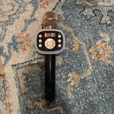 Singing Machine Carpool Karaoke Mic 2.0 Rose Gold Bluetooth Karaoke Microphone