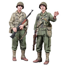 1/35 WW2 US Fanteria Soldatini RESINA FIGURE MODEL KIT non assemblato non dipinto NUOVO
