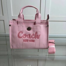 CBF36 Coach Pink Tote Bag Shoulder Bag 20 Canvas Outlet Products NWT