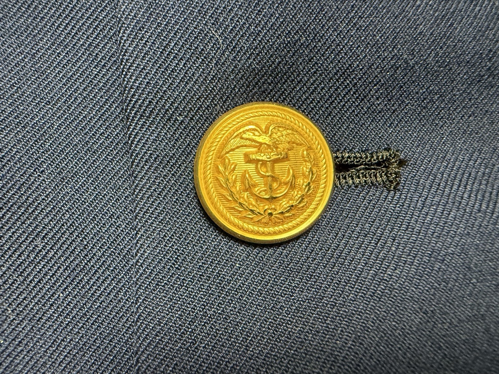 Defense Logistics Agency Overcoat Mens 41XL Blue Coat Jacket Military US Navy