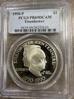 Photo of a 1990-P Eisenhower Dollar from an eBay listing that sold on Jun 21, 2026