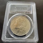 1896-P Morgan Silver Dollar $1 Coin PCGS Genuine Cleaned AU Detail