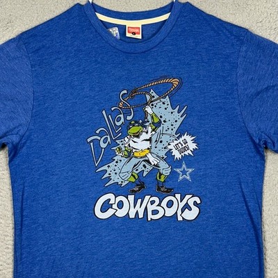 Dallas Cowboys Homage T-Shirt Mens Large Blue NFL TMNT Leonardo Short Sleeve Tee