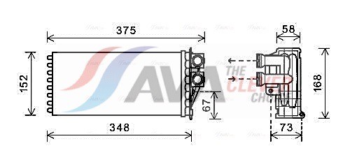 Fits AVA PEA6359 AIR HEATER PEUGEOT 3008 (2009) 1.6 THP  ⭐UK Stock⭐
