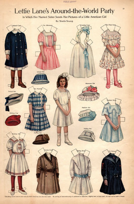 1911 Lettie Lane's Around the World Party - American girl Original Paper Doll
