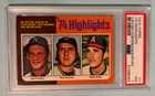 1975 Topps -  Highlights #7 No-Hitters - Nolan Ryan Graded PSA 7 (HOF