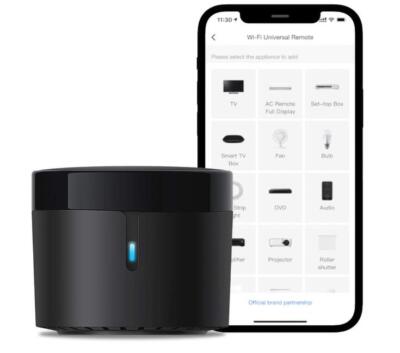 Broadlink RM4 Mini - Universelle IR-Audio-Video-Fernbedienung, Smart Home WLAN
