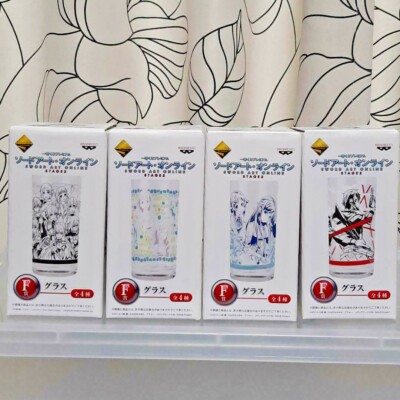 Sword Art Online STAGE2 SAO Glass Complete 4 Set Ichiban Kuji