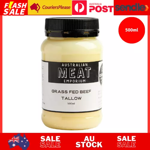 500ml Our Farm Grass Fed Angus Beef Cattle Pure Tallow Australian Meat Emporium - Picture 1 of 4