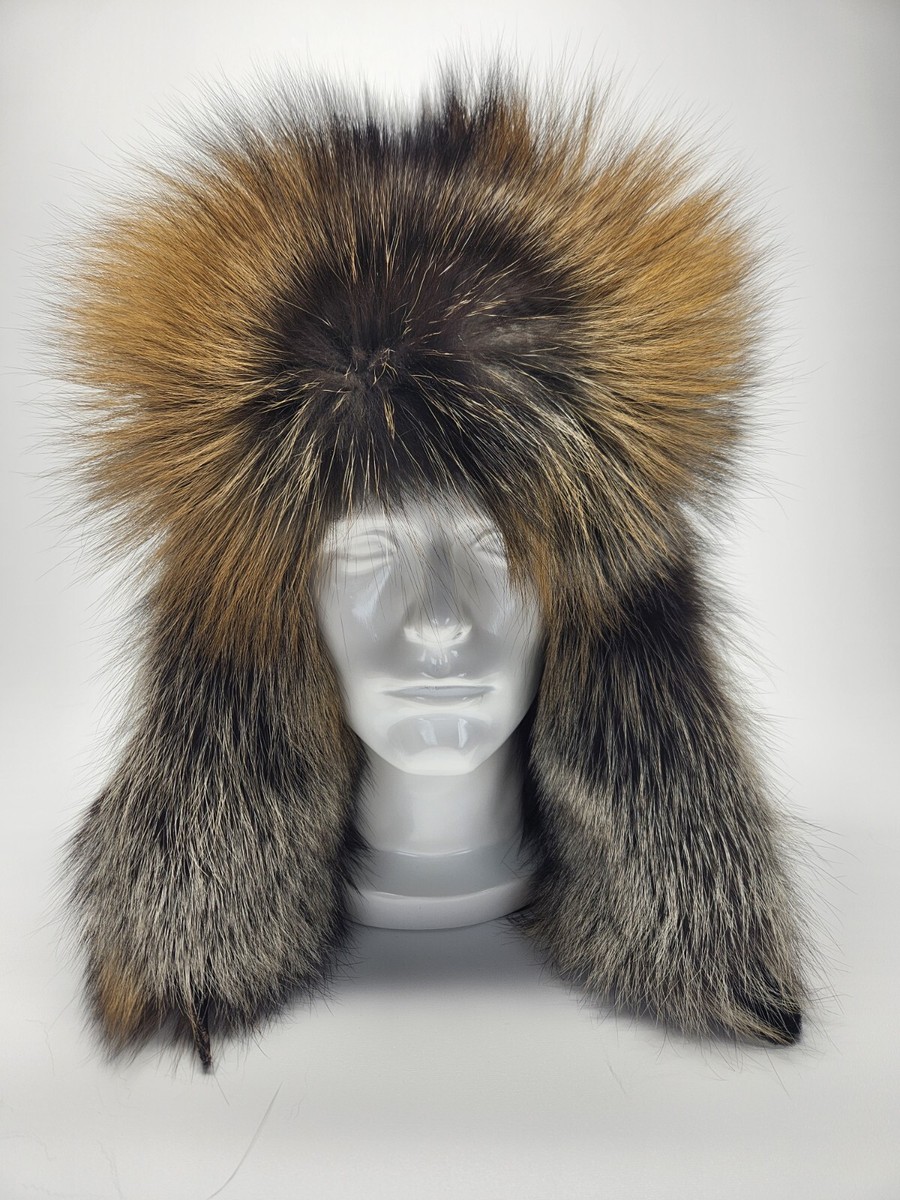 Men's Cross Fox Fur Trapper Size XL