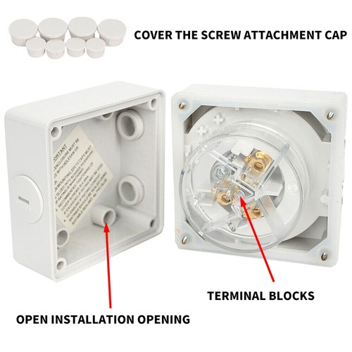 3 pin 15 Amp 15A Power Inlet Weatherproof IP66 for Motorhome Caravan RV 240V - Picture 3 of 12