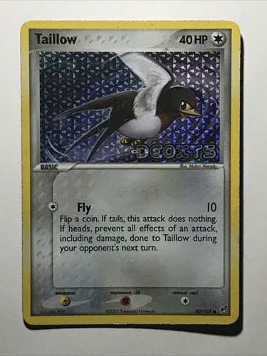 Taillow 80/107 EX Deoxys - Holo timbrato - MP - Pokemon TCG - Foto 3 di 6