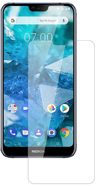 Schutzfolie FüR Nokia 7.1 Plus Anti-Shock Klar 9H Display Folie Dipos Glass-image