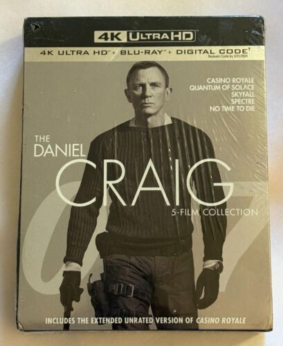 James Bond - The Daniel Craig 5-Film Collection (4K Ultra HD + Blu-ray) NEW