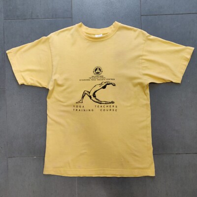 Vintage Sivananda Ashram Yoga Vedanta Centres Shirt Mens Small True World Order