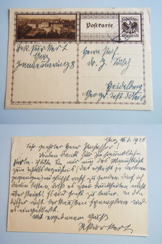Richard PURKERT (1901-1968): Eh. Postkarte an Johann Soelch / Geograph signiert - Bild 1 von 6