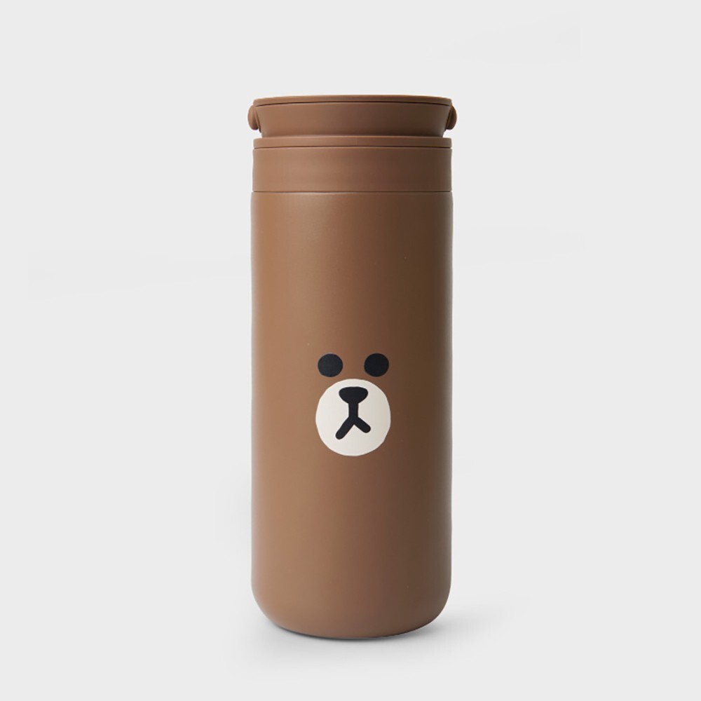 LINE FRIENDS Brown Bear LocknLock Stainless Steel Tumbler 475ml
