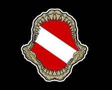 Pack of 3 Scuba Diving Megalodon Dive Flag 200-117
