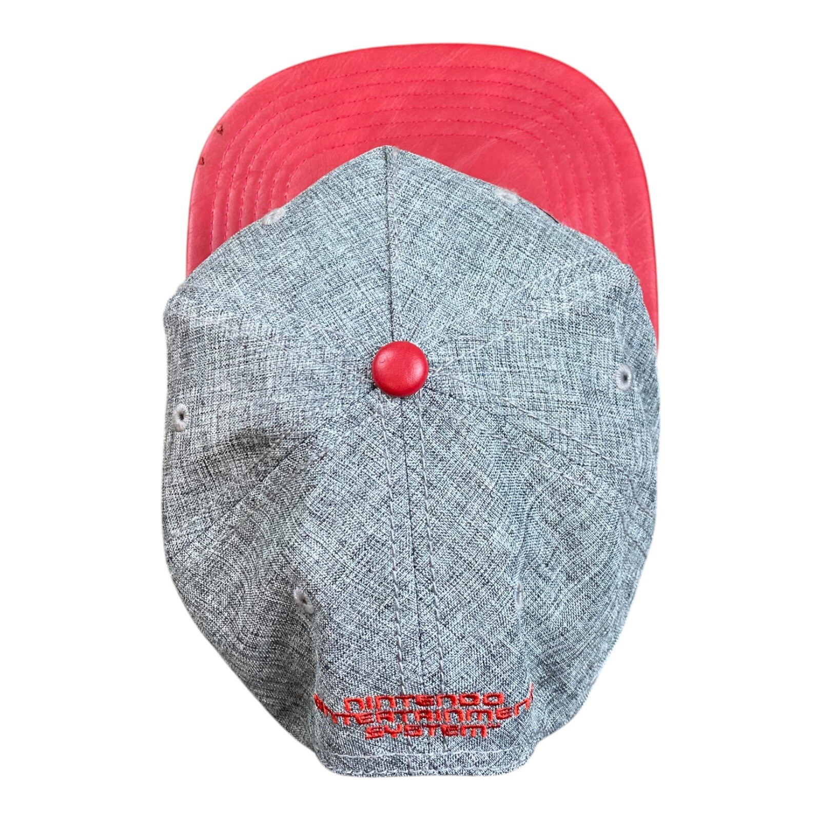 Nintendo NES Controller Hat Snapback Gray Red Fau… - image 10