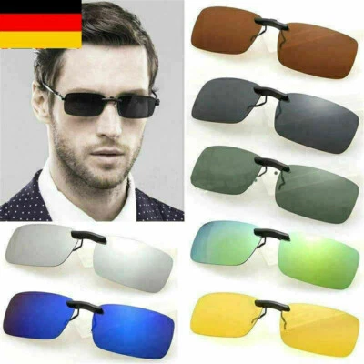 MARKENLOS Sonnenbrille Brillen Aufsatz Clip Polarisiert Polaufsatz Überbrille Clipon UV400