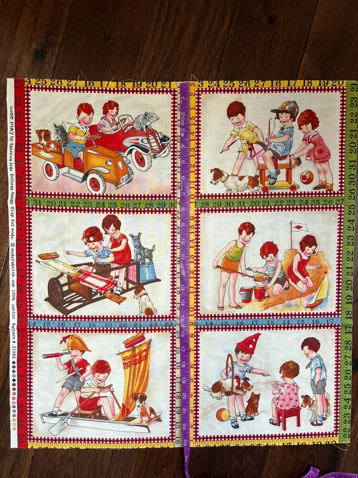 Wee Play by American Jane Patterns Sandy Klop Moda Two 22”x23 1/2” Panel /fabric - Image 3 of 4